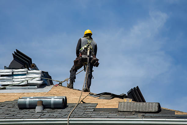 Professional Storm Damage Roof Repair technician working in Greensburg, PA